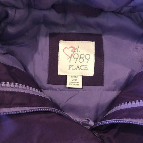 Childrens Place Girls Winter Jacket Size Medium (7/8) - Picture 3 of 3